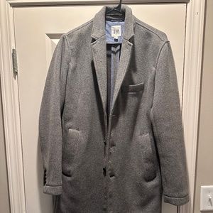 Gap Men’s Wool Blend Crombie Coat - Small